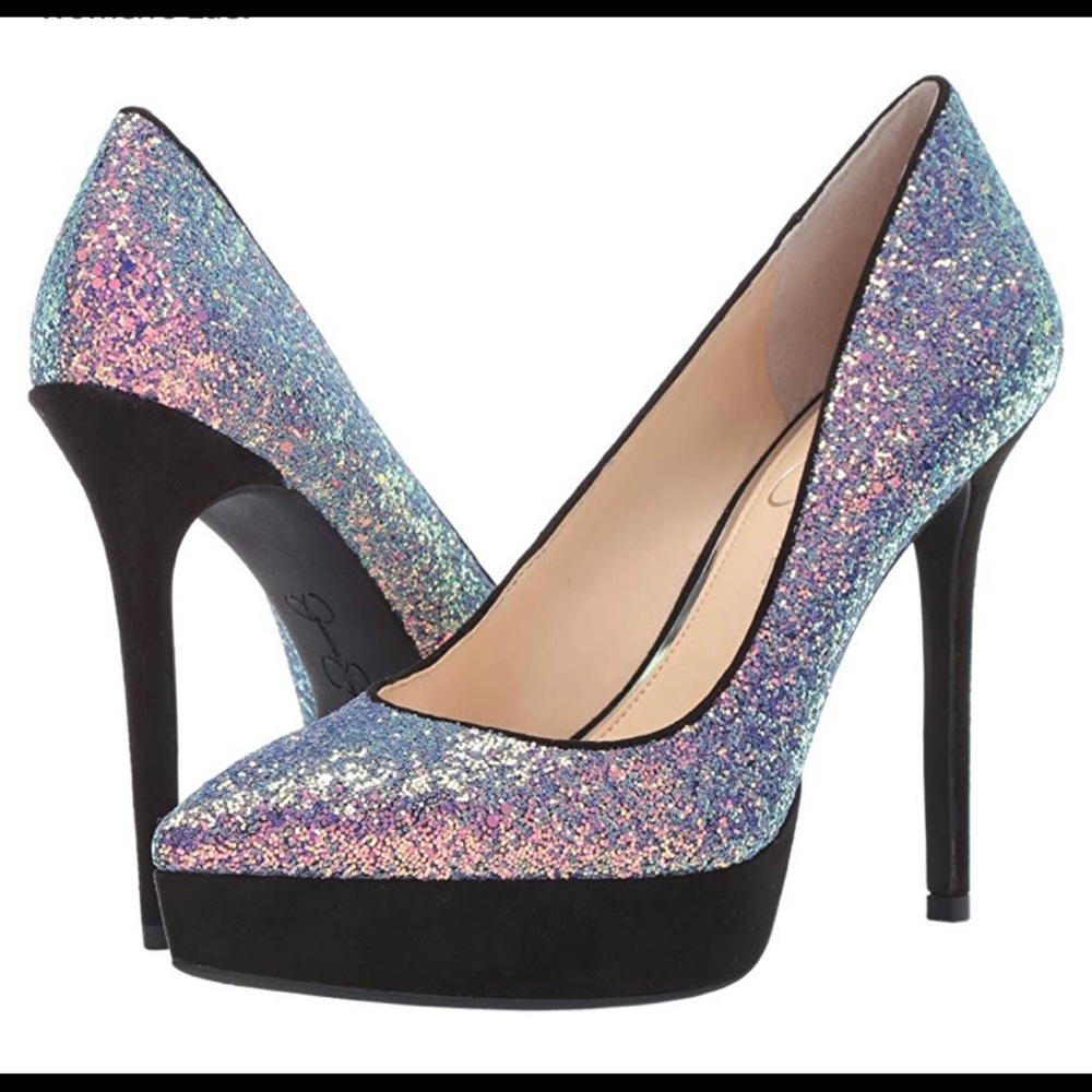 Jessica Simpson Lael Pointed toe platform pumps